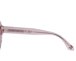 Okulary przeciwsłoneczne damskie, okrągłe, różowe