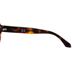 Okulary przeciwsłoneczne damskie, okrągłe, brązowe