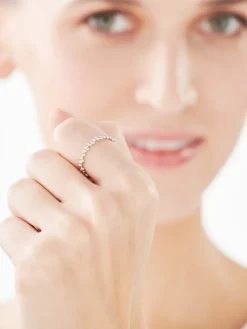 Pierścionek srebrny - kulki