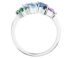 Pierścionek srebrny z cyrkoniami