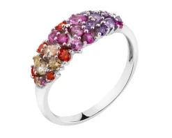 Pierścionek srebrny z cyrkoniami