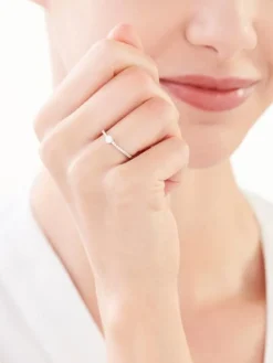 Pierścionek srebrny z cyrkoniami