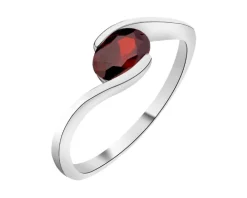 Pierścionek srebrny z cyrkonią