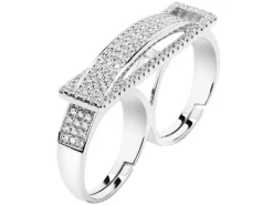 Pierścionek srebrny z cyrkoniami