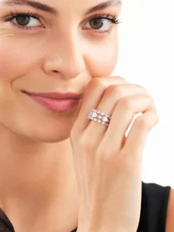 Pierścionek srebrny z cyrkoniami