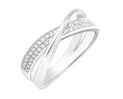 Pierścionek srebrny z cyrkoniami