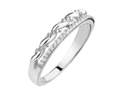 Pierścionek srebrny z cyrkoniami