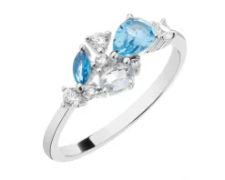 Pierścionek srebrny z cyrkoniami