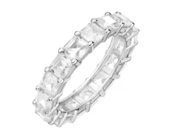 Pierścionek srebrny z cyrkoniami - Eternity