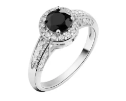 Pierścionek srebrny z cyrkoniami