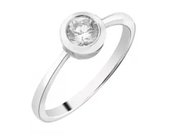 Pierścionek srebrny z cyrkonią