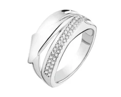 Pierścionek srebrny z cyrkoniami