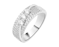 Pierścionek srebrny z cyrkoniami