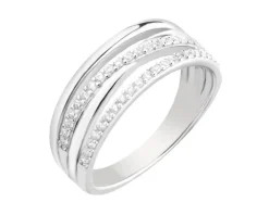 Pierścionek srebrny z cyrkoniami