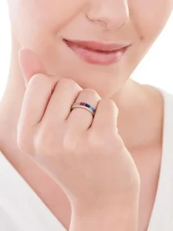 Pierścionek srebrny z cyrkoniami