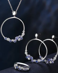 Pierścionek srebrny z cyrkoniami