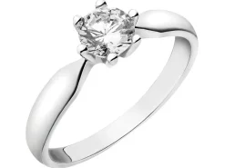 Pierścionek srebrny z cyrkonią