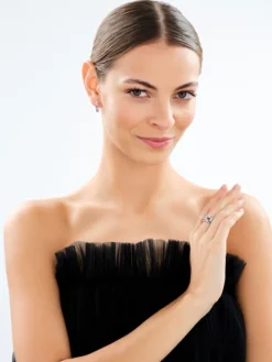 Pierścionek srebrny z cyrkoniami