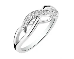 Pierścionek srebrny z cyrkoniami