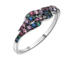 Pierścionek srebrny z cyrkoniami