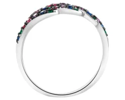 Pierścionek srebrny z cyrkoniami