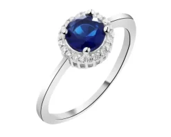 Pierścionek srebrny z cyrkoniami