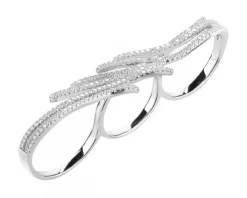 Pierścionek srebrny z cyrkoniami