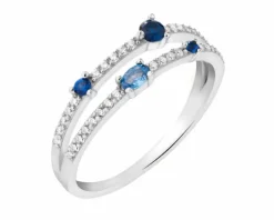 Pierścionek srebrny z cyrkoniami