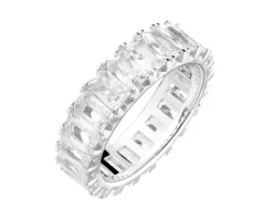 Pierścionek srebrny z cyrkoniami - Eternity