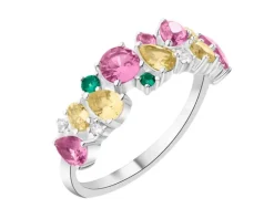 Pierścionek srebrny z cyrkoniami