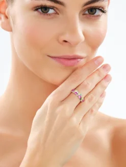 Pierścionek srebrny z cyrkoniami