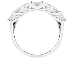 Pierścionek z białego złota z diamentami - 2,12 ct - próba 750