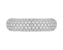 Pierścionek z białego złota z brylantami laboratoryjnymi - 1,06 ct - próba 585