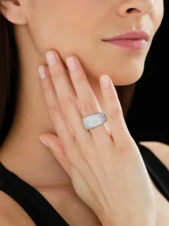 Pierścionek z białego złota z brylantami - 2,16 ct - próba 750