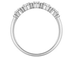 Pierścionek z białego złota z diamentami - 0,52 ct - próba 585