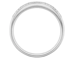 Pierścionek z białego złota z brylantami - 0,39 ct - próba 585