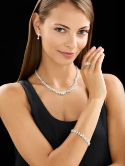 Pierścionek z białego złota z diamentami - 2,02 ct - próba 750