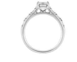 Pierścionek z białego złota z diamentami - SI1/H - 1,19 ct - próba 750