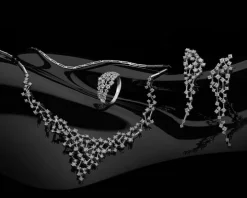 Pierścionek z białego złota z brylantami - 1,00 ct - próba 585