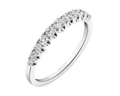 Pierścionek z białego złota z brylantami - 0,36 ct - próba 585