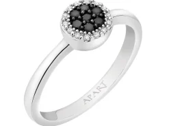 Pierścionek z białego złota z diamentami - 0,15 ct - próba 585