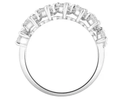 Pierścionek z białego złota z diamentami - 2,51 ct - próba 750