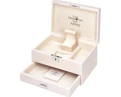 Pierścionek z białego złota z brylantami - 0,48 ct - próba 750