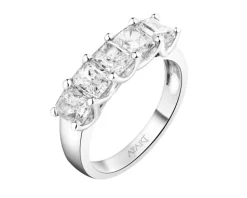 Pierścionek z białego złota z diamentami - 2,52 ct - próba 750