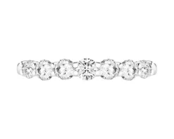 Pierścionek z białego złota z brylantami laboratoryjnymi - 1,00 ct - próba 750