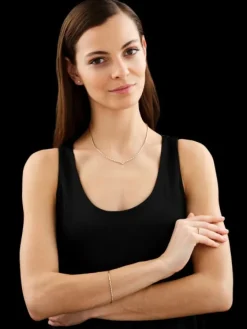 Pierścionek z żółtego i białego złota z brylantem - serce - 0,03 ct - próba 585