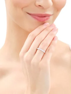 Pierścionek z żółtego i białego złota z brylantami - 0,51 ct - próba 585