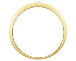 Pierścionek z żółtego i białego złota z brylantem - 0,008 ct - próba 585