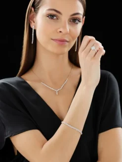 Pierścionek z żółtego i  białego złota z diamentami - SI1/H - 1,00 ct - próba 585