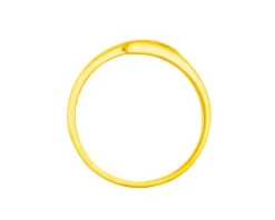 Pierścionek z żółtego i białego złota z brylantami - 0,03 ct - próba 375